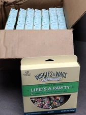 8 PACK WIGGLES & WAGS BAKE SHOP LIFE'S A PAWTY TREATS NEW FREE SHIPPING