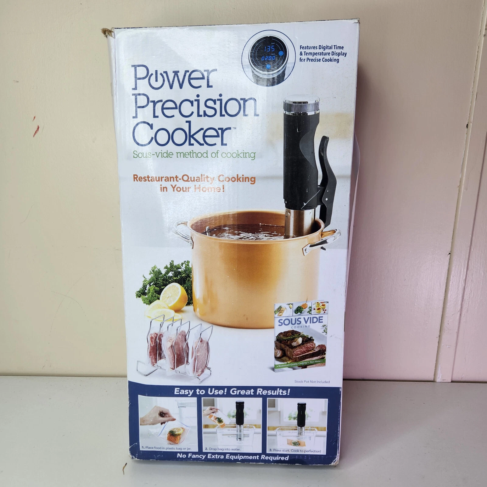 NEW Power Precision Sous Vide Method of Cooking Cooker Brand Tristar Products