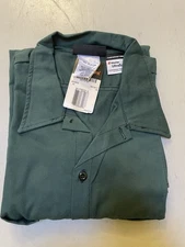 Workrite FR Long Sleeve Shirt-Mens 54L (2XL) Flame Resistant -CAT2 - GREEN - NWT