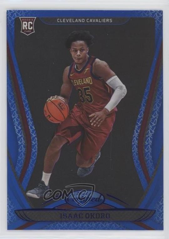 2020-21 Certified Mirror Blue Isaac Okoro #196 Rookie RC 0o69