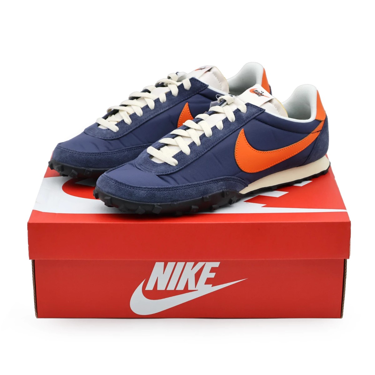 IM8658-400 Nike Waffle Racer Midnight Navy Safety Orange Sail