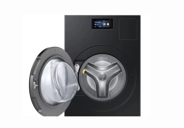 Combo de lavadora/secadora Samsung 27" carga frontal com capacidade de 5,3 pés cúbicos - WD90F53AVB - Imagem 3 de 4