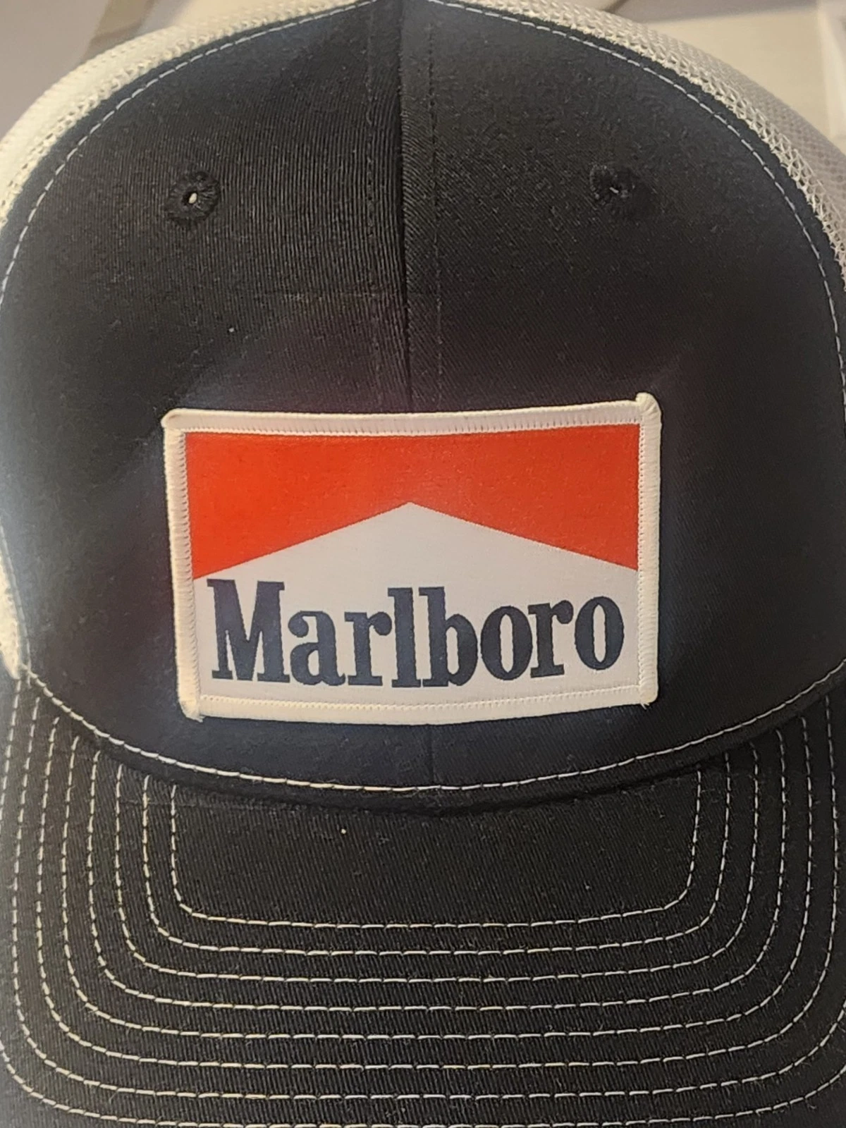 Marlboro Black White Low Profile Mesh Snapback Trucker Hat
Opens in a new window or tab