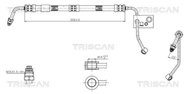 Triscan Hydraulikschlauch Lenkung 8516 11033 FüR BMW 3Er Compact E36 Touring 316-image