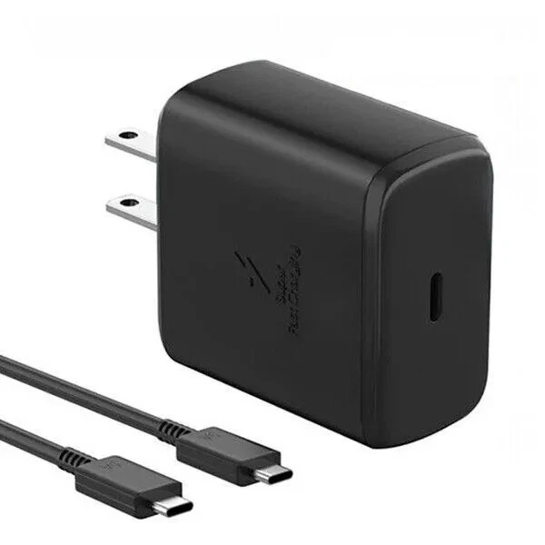 45W For Samsung Galaxy S23 22 21+ Type USB-C Super Fast Wall Charger+3.3Ft Cable - Image 4 of 4