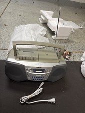 Sony CFD-S22 CD AM/FM Radio Cassette Mega Bass Boombox - Tested Includes Cable