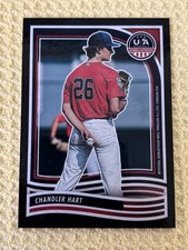 2024 USA Baseball Stars & Stripes Chandler Hart RC BLACK SWIRL 1/1 Texas A&M