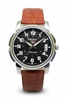 Refurbished Automatic Men’s Watch Day Date | Classic Vintage Style Leather Strap