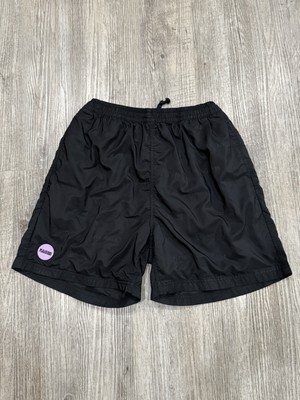 PLEASURES NOW REFRESH NYLON SWIM BOARD SHORTS BLACK SIZE LARGE