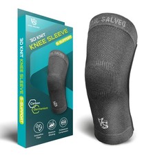 Vital Salveo - S-Support Compression Knee Sleeve 1PC - Dark Grey / L
