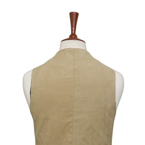 Mens Vest 44R Patchwork Wool Plaid Waistcoat Western Casual Preppy Wedding Party - Picture 8 of 9