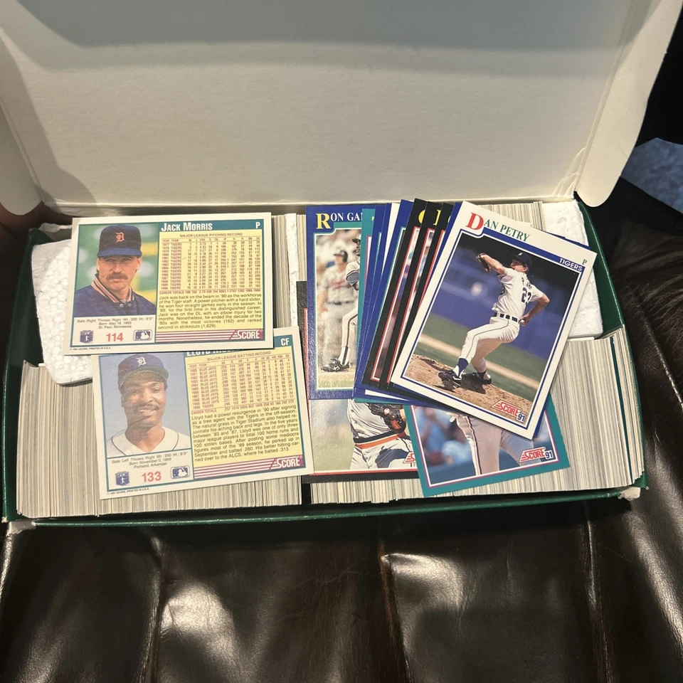Juego de coleccionistas de béisbol de las Grandes Ligas 1991/900 tarjetas y 72 tarjetas de trivia Foto 3 de 4