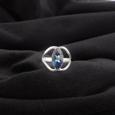 Beautiful Marquise London Blue Topaz Gemstone 925 Sterling Silver Handmade Ring