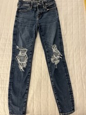 American Eagle Next Level Stretch Jeans Jeggings Low Rise Stretch Size 00 Short