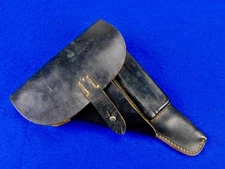 German Germany WW2 Walther P38 Pistol Black Leather Holster
