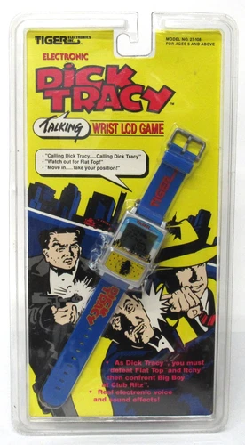 New Sealed Tiger Electronics Dick Tracy Talking Wrist LCD Game 1990