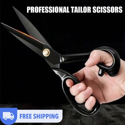 10in Scissors Heavy Duty Professional Tailor Ultra Sharp Leather Fabric Scissors - image 1 of 4