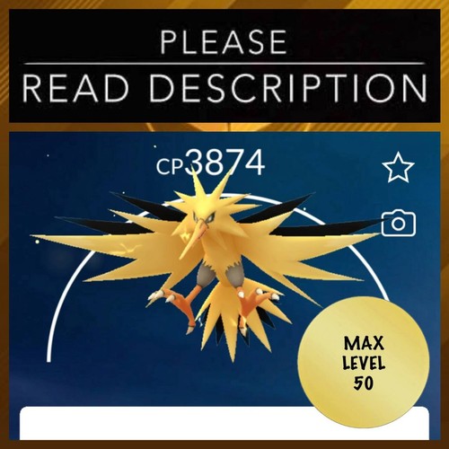 Zapdos MAX LEVEL 50 (Instant registered or 30 Days Ultra Friends) - Pokémon Go