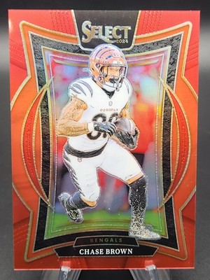 Chase Brown 2024 Panini Select Concourse Level Red 51/99