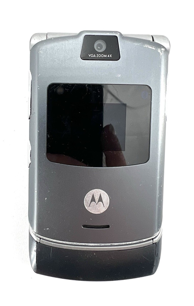 Motorola RAZR (Cingular) Flip Phone (V3) Silver/Gray - Vintage - T