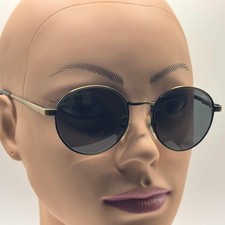 Vintage NOS 90s Big Round Metal Eyeglass Frames with New Non-RX Sun Lenses
