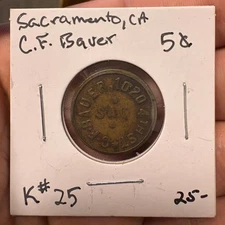 Sacramento, CA C.F. Baver. Token