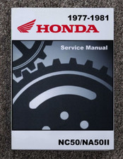 1980-1981 Honda NC50 NA50II Mini-Bike Motorcycle Shop Service Repair Manual