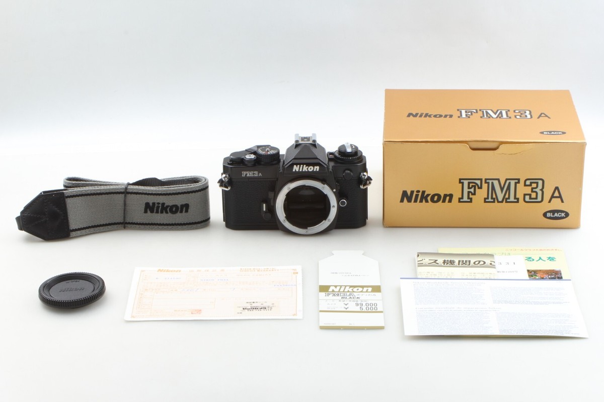 【完動品】Nikon FM3A ALMOST UNUSED in Box】 Nikon FM3A Black 35mm SLR Film Camera