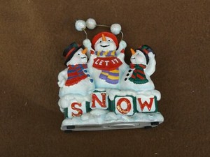The San Francisco Music Box Co Musical Ornament Snowman Let It Snow 1996