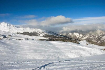 Courchevel 3 Täler Ski französische Alpen Frankreich Alpen Bergfotografie Bild