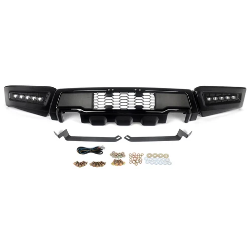 Black Raptor For 2018-2020 Ford F150 F-150 Steel Front Bumper Assembly w/LED DRL - Picture 10 of 16