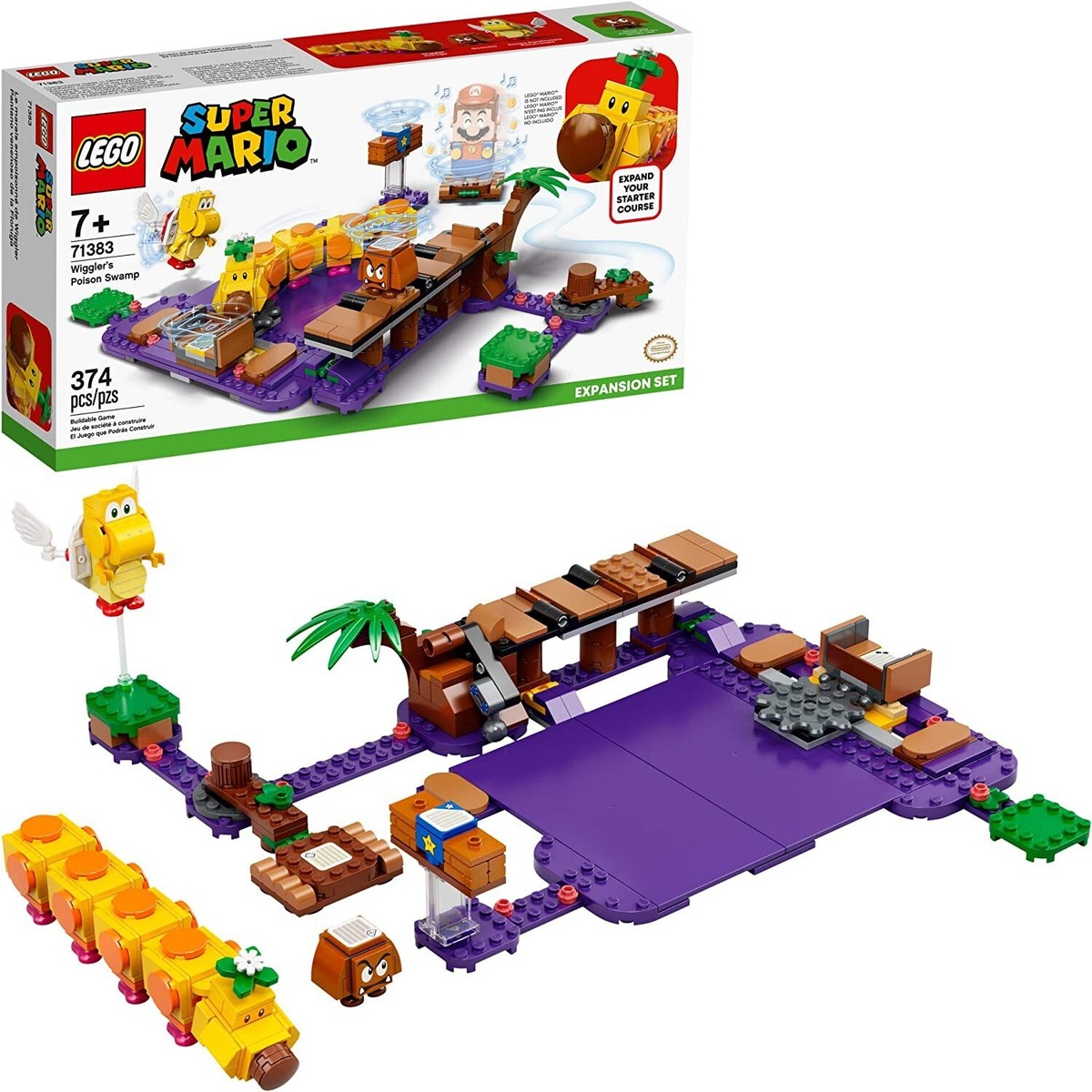 LEGO Super Mario Wiggler's Poison Swamp Expansion Set 71383