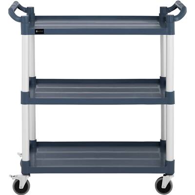 Carrello Servizio Ristorante 3 Ripiani - 150kg Capacità, 4 Ruote Girevoli In Alluminio - Foto 5