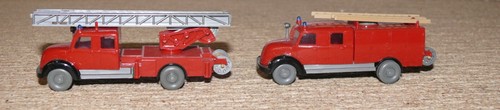 K23 Wiking 2 x Feuerwehr Magirus Sirius Leiterwagen 620/33 u. Spritzenwagen 610