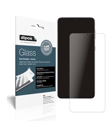 2x Schutzfolie für Samsung Galaxy S21 matt - Anti-Shock 9H Folie dipos Glass