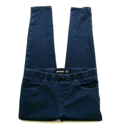 BETABRAND DENIM YOGA PULL ON SKINNY LEG PANTS IN DARK INDIGO SZ SP TRENDY  MODERN