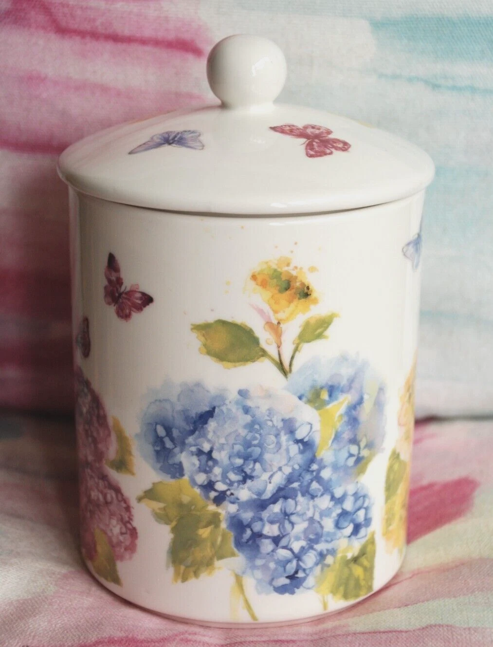 LEONARDO ONE storage kitchen jar BUTTERFLY BLOSSOM 17cm NEVER USED NEW!