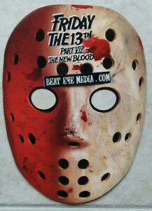 FRIDAY-THE-13TH-MASK-PROMO-TOM-SAVINI-MOVIE-POSTER-GEORGE-ROMERO-MONSTER-HORROR