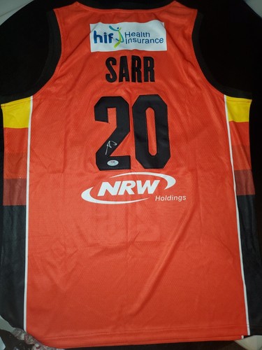 Alexandre Sarr Signed Perth Wildcats Champion Jersey (PSA) Wizards #2 Pick 2024