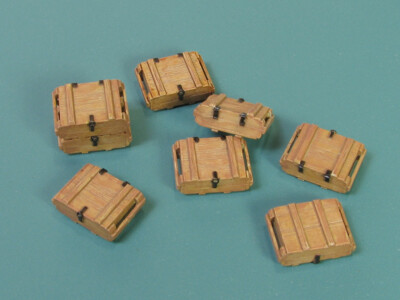 MODERN RUSSIAN AMMO CRATES FOR AK-47 KALASHNIKOV 7,62mm AMMO #E035 1/35 EUREKA