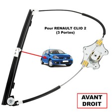 Alzacristallo Elettrico Anteriore Sinistro Per Renault Clio II 5 Porte (2001-2005) | Ricambio Lato Guida | Codici OEM Compatibili