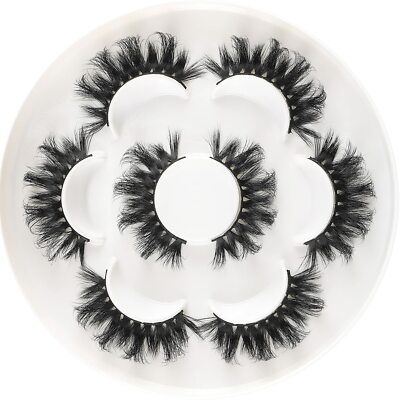 2 BEFACL Mink Lashes Fluffy Eye Lashes Natural Strip False Eyelashes 6D BF-02