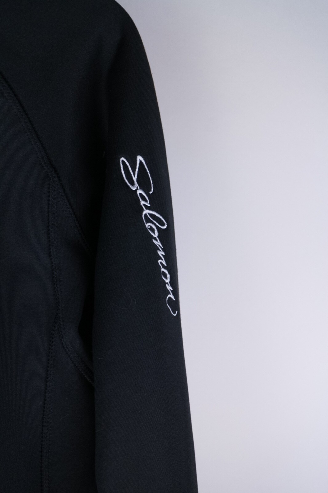 Salomon Donna Track Jacket Felpa con Felpa con Felpa Outdoor Cerniera Intera Nera taglia L UK14