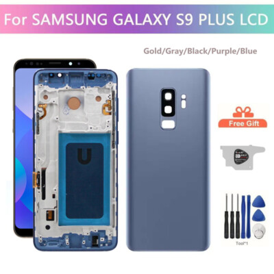 Für Samsung Galaxy S9 Plus LCD Display Touchscreen Digitizer mit Rahmen Backcover