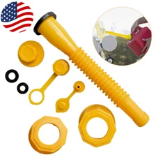 Replacement Gas Can Spout Nozzle Vent Kit for Plastic Gas Cans Old Style Cap