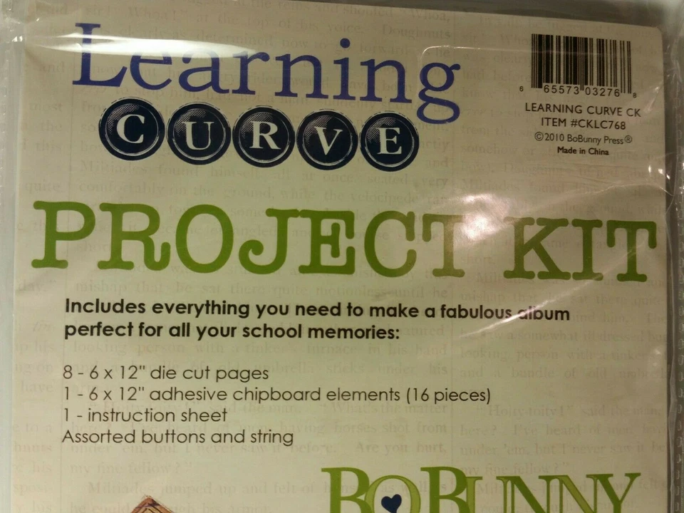 School Memories Chipboard Albums Bo Bunny Learning Curve Project Kit Die Cuts - Image 3 of 4