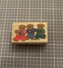 Rubber Stampede Lucy & Company Teddy Bear Three Joggers 032-D  Rubber Stamp Cute — photo 2