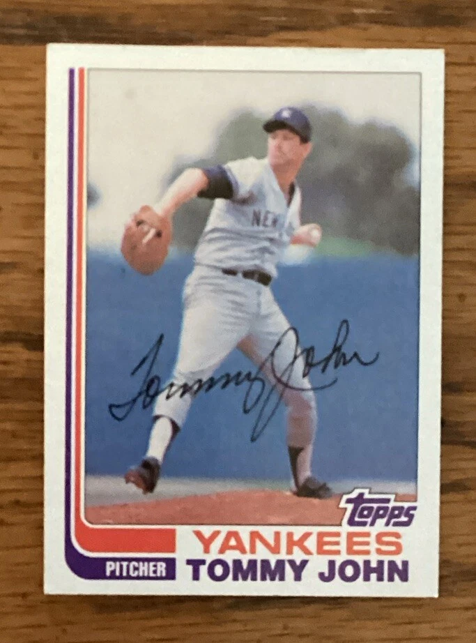 Tommy John trading card