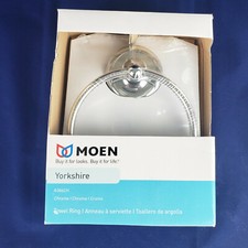 MOEN Yorkshire Round Towel Ring, Zinc Alloy, Chrome Plated 5386CH