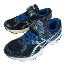 Asics Gel GT-1000 Boys Size 2 Athletic Running Shoes Sneakers Blue Black